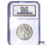 1938 Walking Liberty Half Dollar NGC PF64