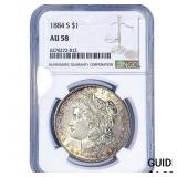1884-S Morgan Silver Dollar NGC AU58