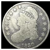 1830 Capped Bust Half Dollar NICELY  CIRCULATED