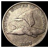 1857 Flying Eagle Cent ABOUT UNCIRCULATED