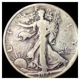 1921 Silver Walking Liberty Half Dollar LIGHTLY CI