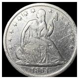 1864-S Silver Half Dollar ABOUT UNCIRCULATED