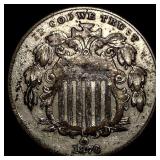 1870 Shield Nickel LIGHTLY CIRCULATED