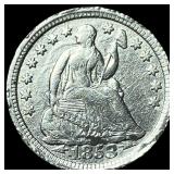 1853 Arrows Silver Half Dime HIGH GRADE