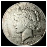 1935-S Silver Peace Dollar LIGHTLY CIRCULATED