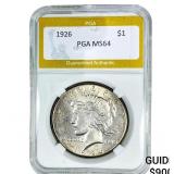 1926 Silver Peace Dollar PGA MS64