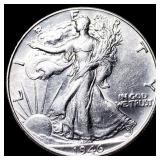 1946 Silver Half Dollar Walking Liberty CHOICE AU