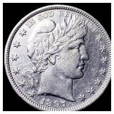 1897 Silver Barber Half Dollar CLOSELY UNCIRCULATE
