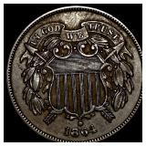1864 Two-Cent Piece CLOSELY UNCIRCULATED