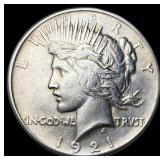 1921 Silver Peace Dollar CHOICE AU
