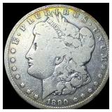 1890-CC Silver Morgan Dollar NEARLY  UNCIRCULATED