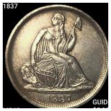 1837 Seated Liberty Half Dime UNCIRCULATED