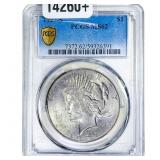 1927-S Silver Peace Dollar PCGS MS62