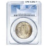 1917 Walking Liberty Half Dollar PCGS MS62