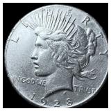 1928 Silver Peace Dollar CHOICE AU