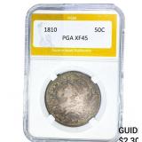 1810 Capped Bust Half Dollar PGA XF45