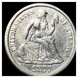 1877-CC Silver Dime CLOSELY UNCIRCULATED