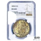 1894-S Morgan Silver Dollar NGC MS64+