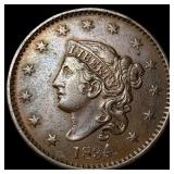 1834 Coronet Head Large Cent CLOSELY  UNCIRCULATE