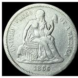 1866-S Seated Liberty Dime LIGHTLY CIRCULATED