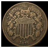1871 BN Two-Cent Piece CLOSELY UNCIRCULATED