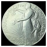 1915-S Silver Panama-Pacific Half Dollar  CLOSELY