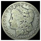 1895-O Silver Morgan Dollar ABOUT  UNCIRCULATED