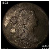 1802 Draped Bust Large Cent NEARLY UNCIRCULATED