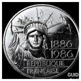 1986 France Silver 100 Francs GEM BU