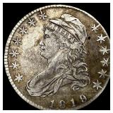 1819 Capped Bust Half Dollar NEARLY UNCIRCULATED