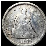 1875-S Silver Twenty Cents LIGHTLY CIRCULATED