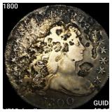 1800 Draped Bust Dollar ABOUT UNCIRCULATED