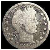 1896-O Silver Barber Quarter NICELY  CIRCULATED