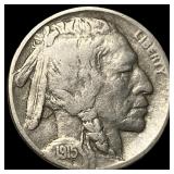 1915-D Buffalo Nickel NEARLY UNCIRCULATED