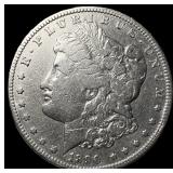 1890-CC Silver Morgan Dollar NEARLY  UNCIRCULATED