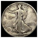 1917-S Silver Half Dollar LIGHTLY CIRCULATED