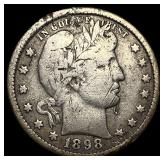 1898-O Silver Barber Quarter LIGHTLY  CIRCULATED