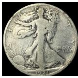 1921-D Silver Walking Liberty Half Dollar  NICELY