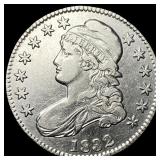 1832 Silver Capped Bust Half Dollar CLOSELY  UNCI