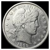 1899 Silver Half Dollar (Barber) NEARLY  UNCIRCUL