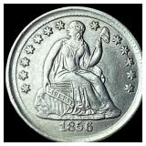 1856 Seated Liberty Half Dime UNCIRCULATED