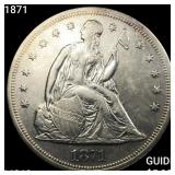 1871 Seated Liberty Dollar UNCIRCULATED