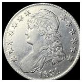 1831 Capped Bust Silver Half Dollar CLOSELY  UNCI