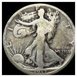 1917-S Silver Walking Liberty Half Dollar  LIGHTL
