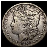 1890-CC Silver Morgan Dollar NEARLY  UNCIRCULATED