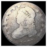 1821 Capped Bust Silver Half Dollar NICELY  CIRCU