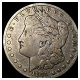 1891-CC Silver Morgan Dollar LIGHTLY  CIRCULATED