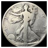 1920-D Silver Walking Liberty Half Dollar  NICELY