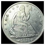 1873 Arrows Seated Liberty Half Dollar  UNCIRCULA