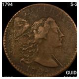 1794 S-26 Liberty Cap Large Cent LIGHTLY CIRCULATE